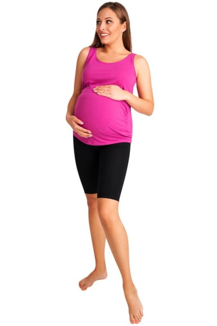 Krótkie legginsy ciążowe czarne - Dolce Sonno