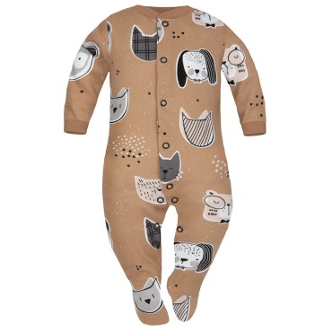 Pajac niemowlęcy Beżowy Zwierzak - Dolce Sonno