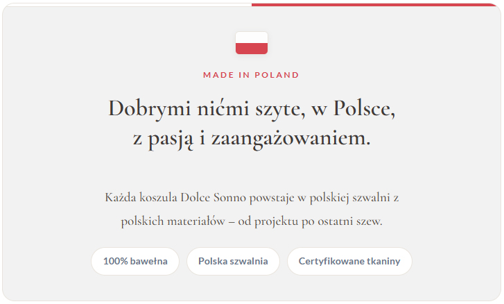 Polski produkt - Polskie koszule ciążowe Dolce Sonno